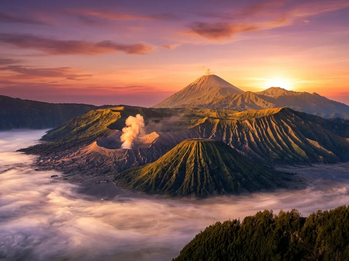 Mount Batur volcano Kintamani Bali
